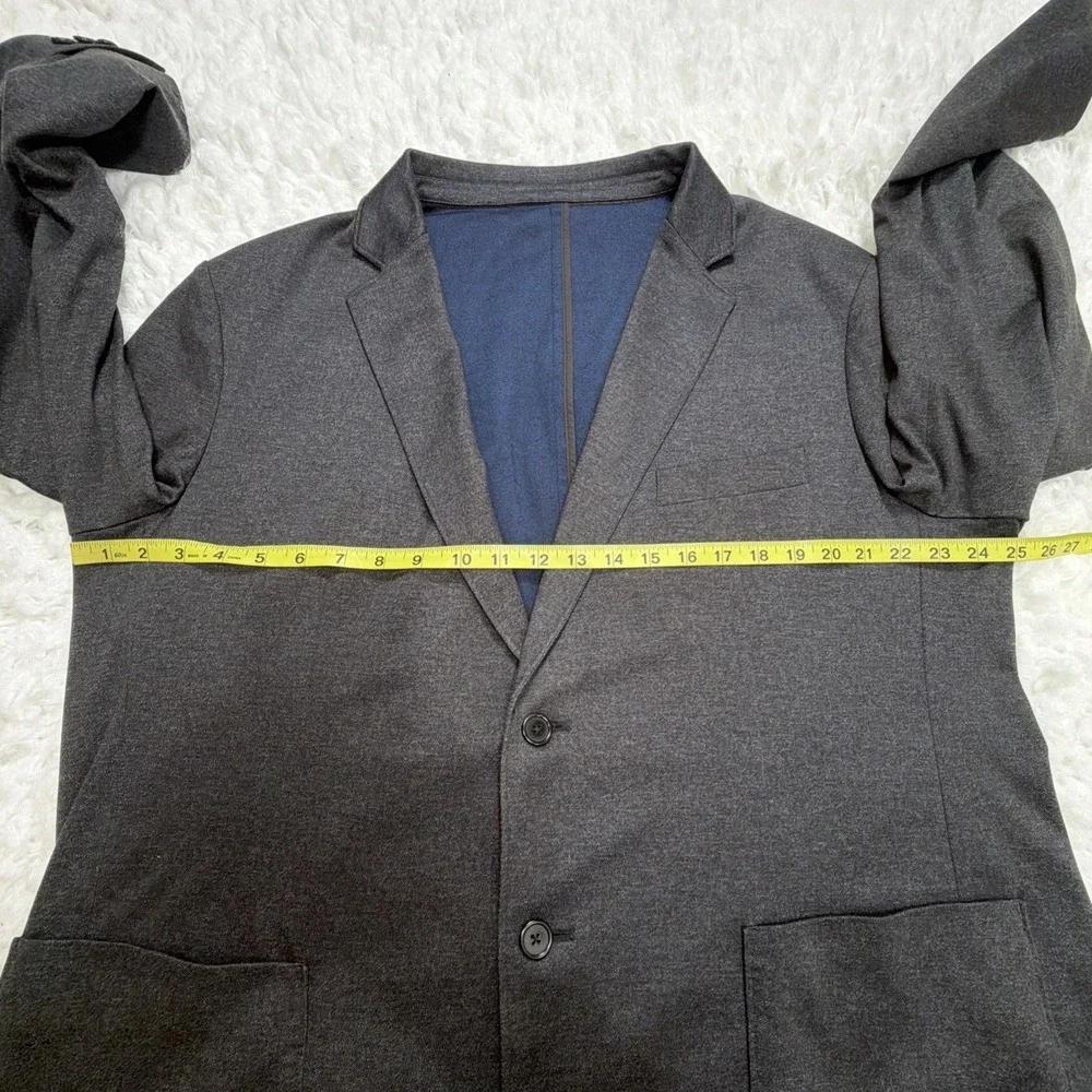 Thomas‎ Dean Unconstructed Summer Sport Coat Blazer Modern Outdoor Gray 48L Long